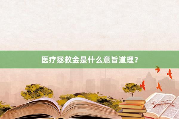 医疗拯救金是什么意旨道理？
